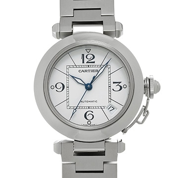 カルティエ パシャC W31074M7 ホワイト ユニセックス 時計 【中古】【wristwatch】