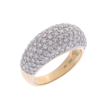 ポンテヴェキオ パヴェリング ゴールド K18イエローゴールド YG/K18ホワイトゴールド WG レディース ジュエリー 【中古】【jewelry】