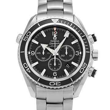 オメガ シーマスター プラネットオーシャン 600 コーアクシャル クロノグラフ 2210.50 ブラック メンズ 時計 【中古】【wristwatch】
