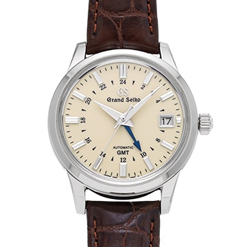 グランドセイコー ヘリテージコレクション GMT SBGM221 アイボリー メンズ 時計 【中古】【wristwatch】