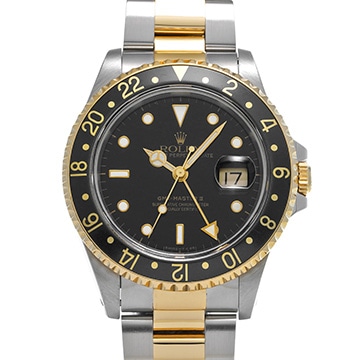 ロレックス GMTマスターII 16713 ブラック メンズ 時計 【中古】【wristwatch】