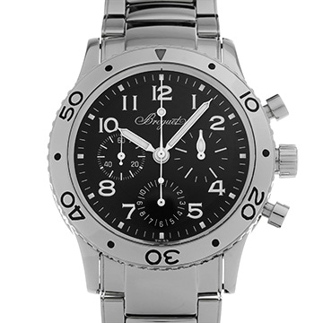 ブレゲ アエロナバル タイプXX 3800ST/92/SW9 ブラック メンズ 時計 【中古】【wristwatch】
