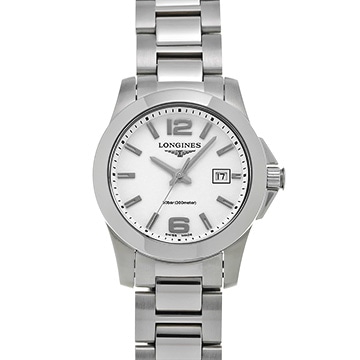 ロンジン コンクエスト L3.376.4.16.6 シルバー レディース 時計 【中古】【wristwatch】