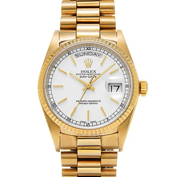 ロレックス デイデイト 18038 ホワイト メンズ 時計 【中古】【wristwatch】