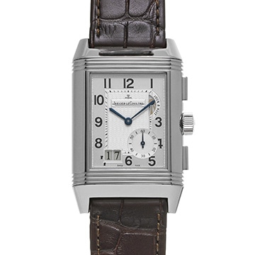 ジャガー ルクルト レベルソ グランド GMT Q3028420 シルバー/ブラック メンズ 時計 【中古】【wristwatch】