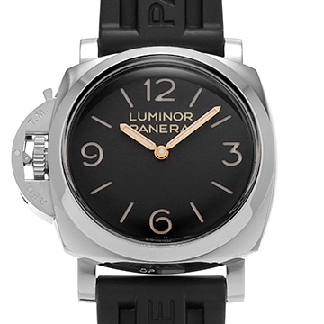 パネライ ルミノール 1950 3デイズ アッチャイオ レフトハンド PAM00557 ブラック メンズ 時計 【中古】【wristwatch】