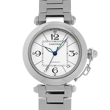 カルティエ パシャC W31074M7 ホワイト ユニセックス 時計 【中古】【wristwatch】