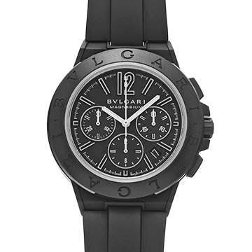 ブルガリ ディアゴノ マグネシウム クロノグラフ DG42BSMCVDCH ブラック メンズ 時計 【中古】【wristwatch】