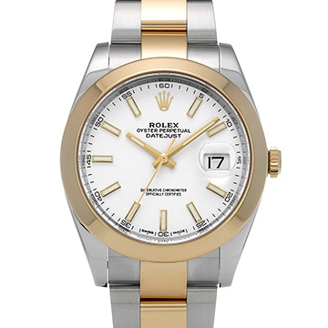 ロレックス デイトジャスト 41 126303 ホワイト メンズ 時計 【中古】【wristwatch】