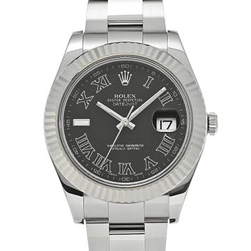 ロレックス デイトジャストII 116334 グレー メンズ 時計 【中古】【wristwatch】