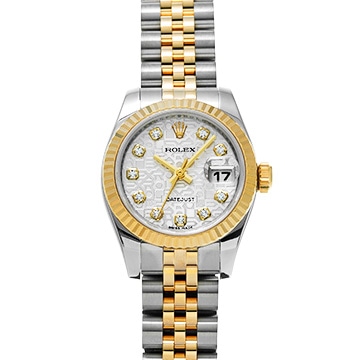 ロレックス デイトジャスト 179173G シルバーコンピュータ/ダイヤモンド レディース 時計 【中古】【wristwatch】