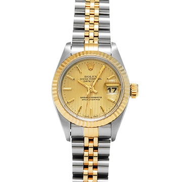 ロレックス デイトジャスト 69173 シャンパンタペストリー レディース 時計 【中古】【wristwatch】