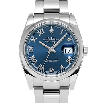 ロレックス デイトジャスト 116200 ブルー メンズ 時計 【中古】【wristwatch】