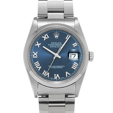 ロレックス デイトジャスト 16200 ブルー メンズ 時計 【中古】【wristwatch】