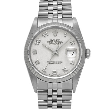 ロレックス デイトジャスト 16234 アイボリーコンピュータ メンズ 時計 【中古】【wristwatch】