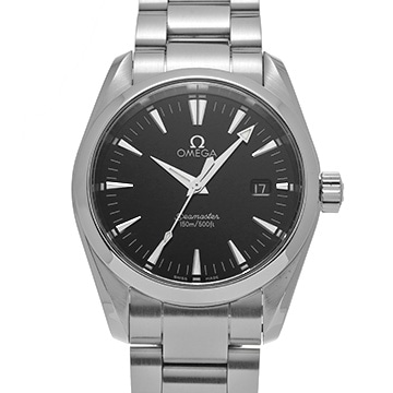 オメガ シーマスター アクアテラ クォーツ 2518.50 ブラック メンズ 時計 【中古】【wristwatch】