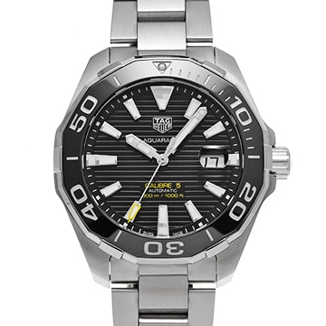 タグ ホイヤー アクアレーサー キャリバー5 WAY201A.BA0927 ブラック メンズ 時計 【中古】【wristwatch】