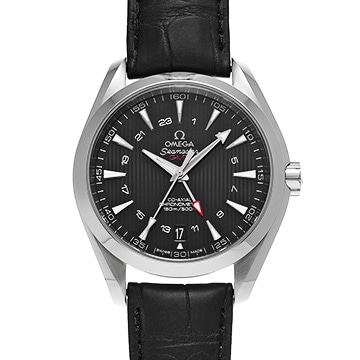 オメガ シーマスター アクアテラ コーアクシャル GMT 231.13.43.22.01.001 ブラック メンズ 時計 【中古】【wristwatch】