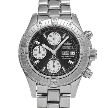 ブライトリング クロノ スーパーオーシャン A111B83PFA ブラック/シルバー メンズ 時計 【中古】【wristwatch】