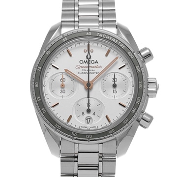 オメガ スピードマスター 38 コーアクシャル 324.30.38.50.02.001 オパーリンシルバー ユニセックス 時計 【中古】【wristwatch】