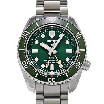 セイコー プロスペックス ダイバースキューバ 1968 メカニカルダイバーズ 現代デザイン GMT SBEJ009 グリーン メンズ 時計 【中古】【wristwatch】