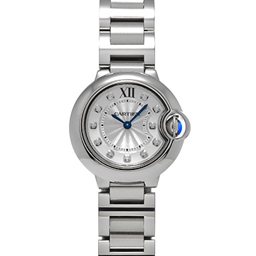カルティエ バロンブルー ドゥ カルティエ W4BB0029 シルバー/ダイヤモンド レディース 時計 【中古】【wristwatch】