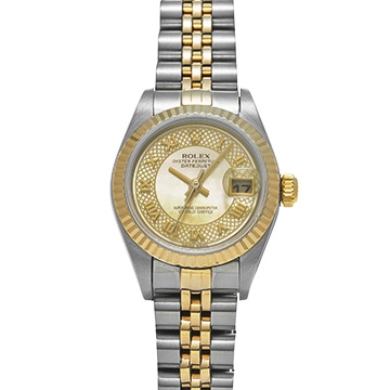 ロレックス デイトジャスト 79173NRD イエローシェル レディース 時計 【中古】【wristwatch】