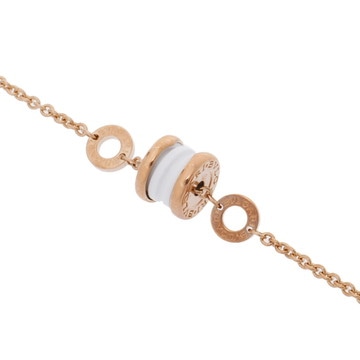 ブルガリ B-ZERO1 エレメントブレスレット #sm ゴールド 354812 K18ピンクゴールド PG/ホワイトセラミック レディース ジュエリー 【中古】【jewelry】