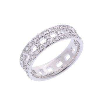ティファニー Tトゥルーリング ワイド シルバー 67459903 K18ホワイトゴールド WG レディース ジュエリー 【中古】【jewelry】