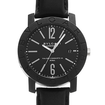 ブルガリ ブルガリブルガリ カーボンゴールド BB40CL ブラック メンズ 時計 【中古】【wristwatch】