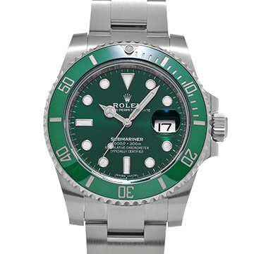 ロレックス サブマリーナ デイト 116610LV グリーン メンズ 時計 【中古】【wristwatch】