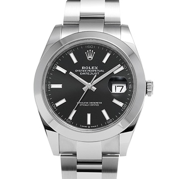 ロレックス デイトジャスト 41 126300 ブライトブラック メンズ 時計 【新品】【wristwatch】