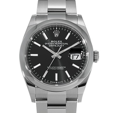 ロレックス デイトジャスト 36 126200 ブライトブラック メンズ 時計 【新品】【wristwatch】