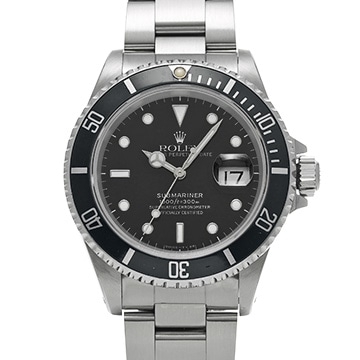 ロレックス サブマリーナ デイト 16610 ブラック メンズ 時計 【中古】【wristwatch】