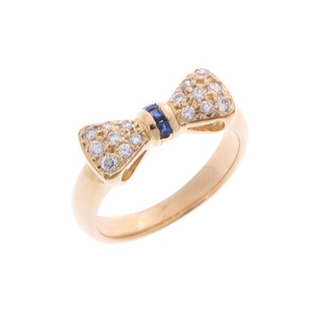 ニナリッチ リボンモチーフ リング ゴールド K18イエローゴールド YG レディース ジュエリー 【中古】【jewelry】