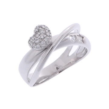 ポンテヴェキオ ハートモチーフ リング シルバー K18ホワイトゴールド WG レディース ジュエリー 【中古】【jewelry】