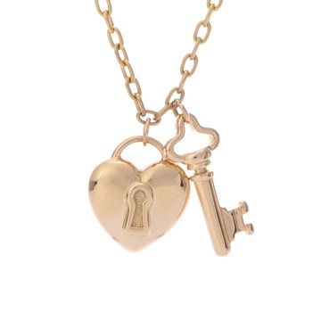 ティファニー ハートロック ネックレス K18イエローゴールド YG レディース ジュエリー 【中古】【jewelry】