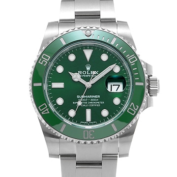 ロレックス サブマリーナ デイト 116610LV グリーン メンズ 時計 【中古】【wristwatch】