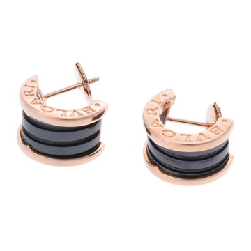 ブルガリ B.ZERO1ピアス ゴールド K18ピンクゴールド PG/ブラックセラミック レディース ジュエリー 【中古】【jewelry】