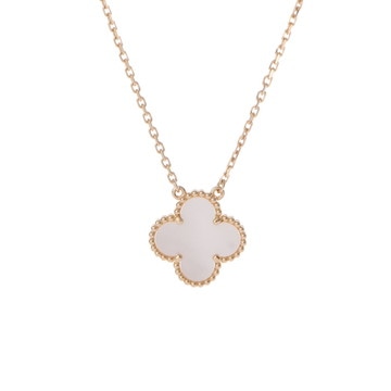 ヴァン クリーフ&アーペル ヴィンテージアルハンブラネックレス ゴールド VCARA45900 K18イエローゴールド YG レディース ジュエリー 【中古】【jewelry】