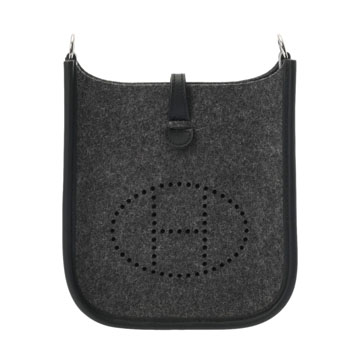 エルメス エヴリン TPM アマゾン グリモワイヤン/ブラック フェルト/ヴォースイフト レディース バッグ 【中古】【bag】