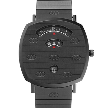 グッチ グリップ YA157429 ブラック メンズ 時計 【中古】【wristwatch】