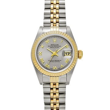 ロレックス デイトジャスト 69173 グレー レディース 時計 【中古】【wristwatch】
