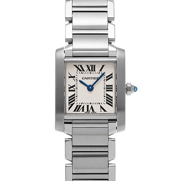 カルティエ タンクフランセーズ SM W51008Q3 シルバー レディース 時計 【中古】【wristwatch】