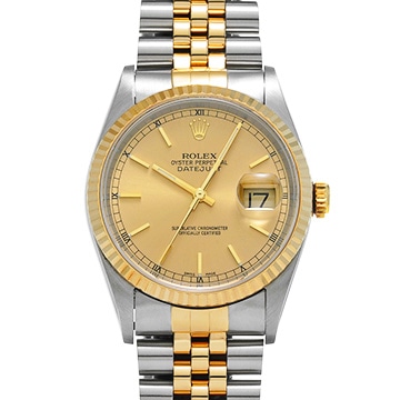ロレックス デイトジャスト 16233 シャンパン メンズ 時計 【中古】【wristwatch】