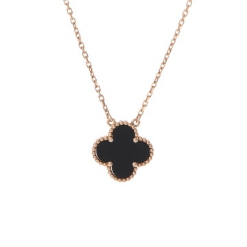 ヴァン クリーフ&アーペル ヴィンテージアルハンブラ ネックレス ゴールド VCARA45800 K18イエローゴールド YG レディース ジュエリー 【中古】【jewelry】