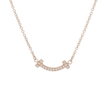 ティファニー Tスマイル ネックレス ミニ ゴールド K18ピンクゴールド PG レディース ジュエリー 【中古】【jewelry】