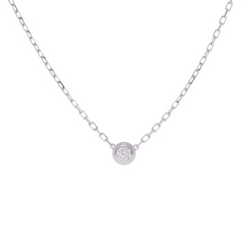 カルティエ ダムールネックレス SM シルバー K18ホワイトゴールド WG レディース ジュエリー 【中古】【jewelry】