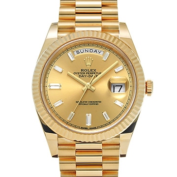 ロレックス デイデイト 40 228238A シャンパン/ダイヤモンド メンズ 時計 【中古】【wristwatch】