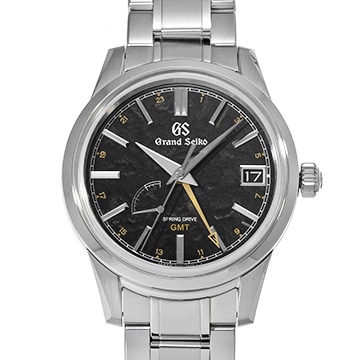 グランドセイコー 9Rスプリングドライブ GMT SBGE271 ブラック メンズ 時計 【中古】【wristwatch】